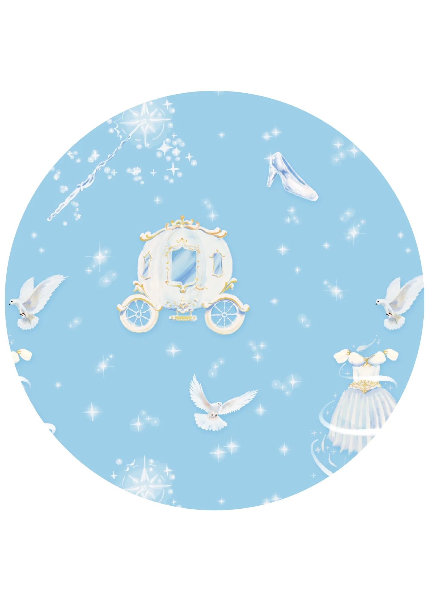 Cinderella Bamboo Short Sleeve Twirl Dress - Image 4