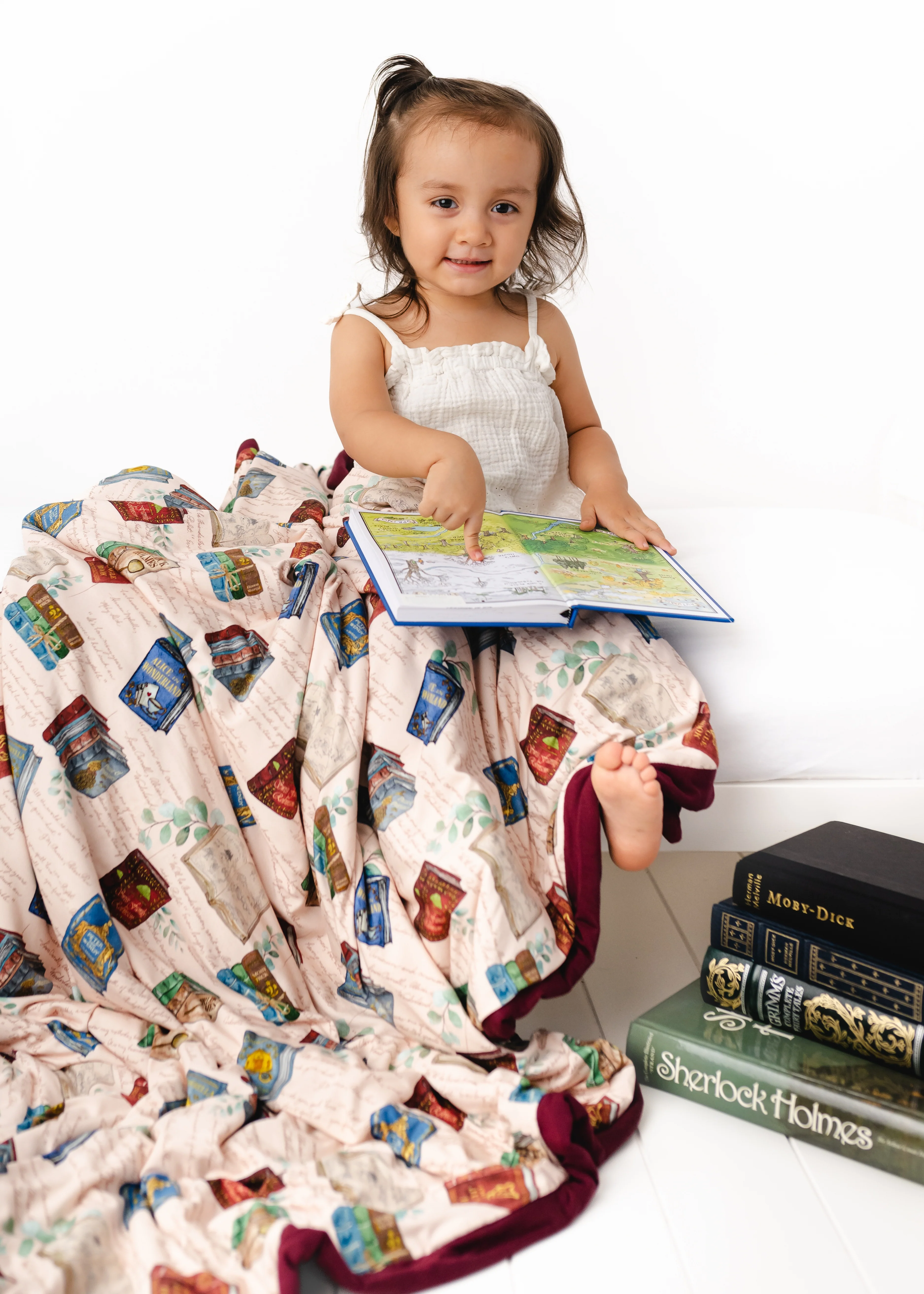 Classic Books Large Quilted Bamboo Blanket - Image 3