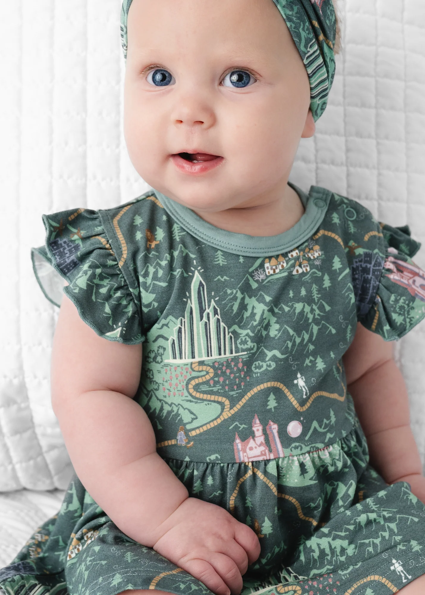 Emerald City Baby Flutter Dress - Image 5