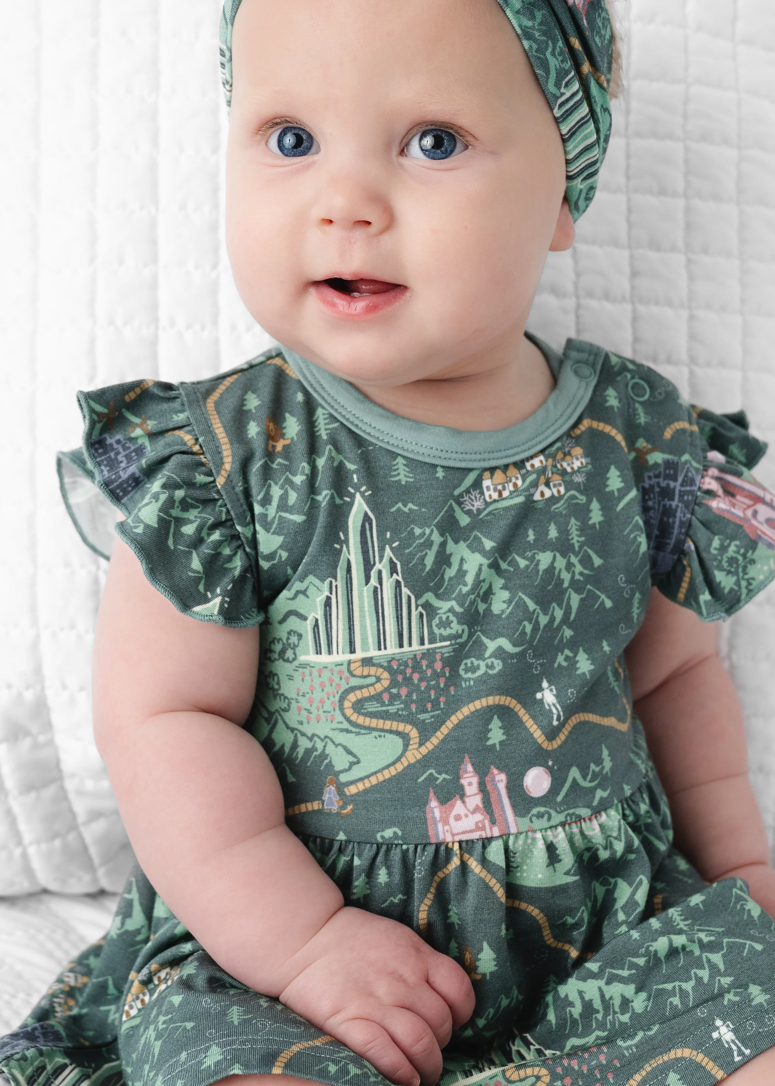 Emerald City Baby Flutter Dress - Image 7