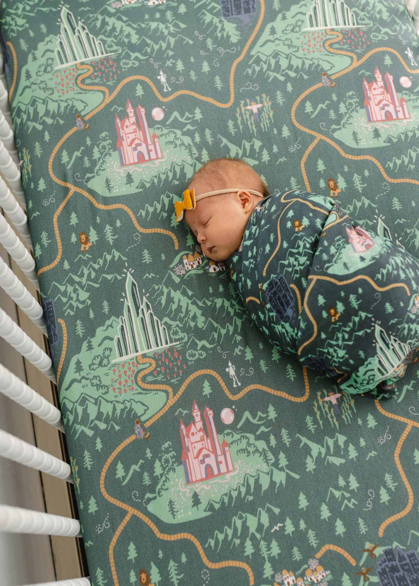 Emerald City Bamboo Crib Sheet - Image 4