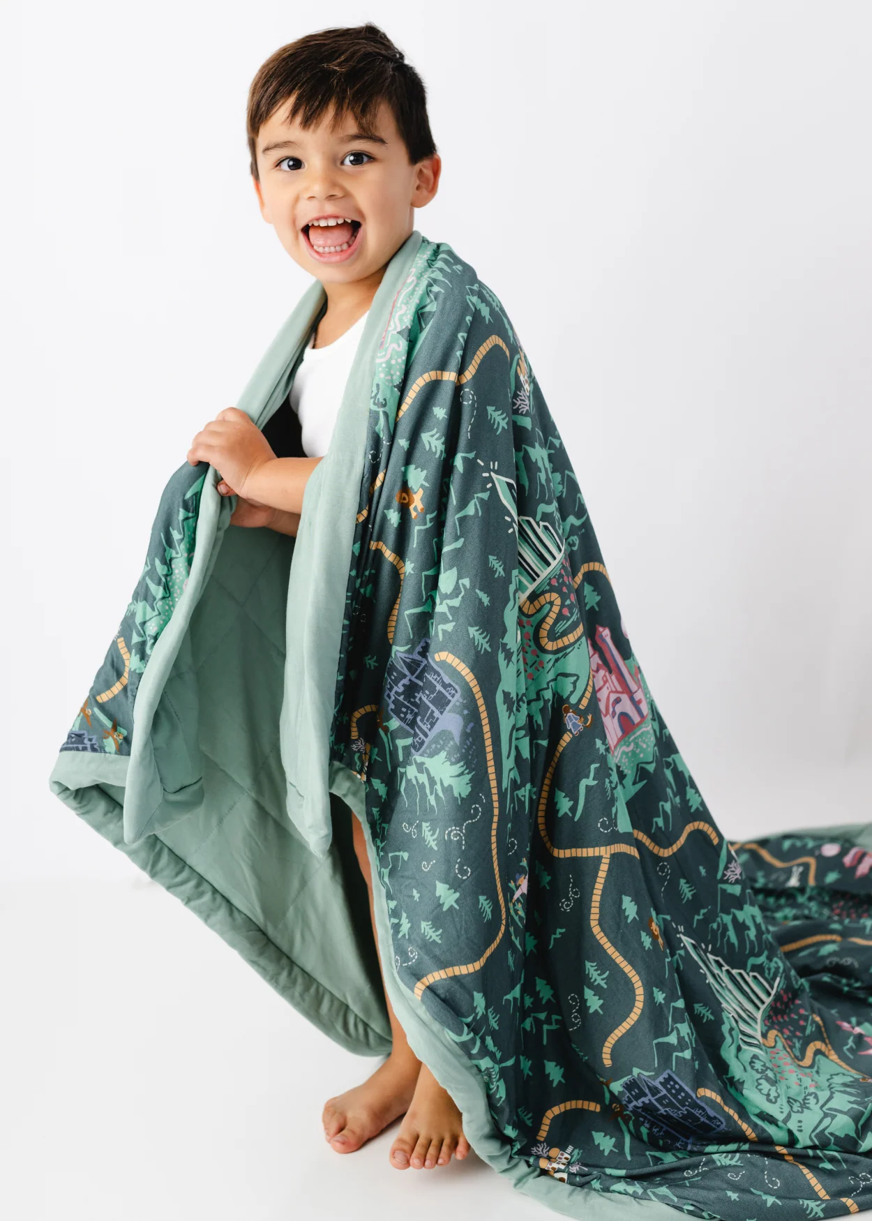 Emerald City Large Quilted Bamboo Blanket - Image 3
