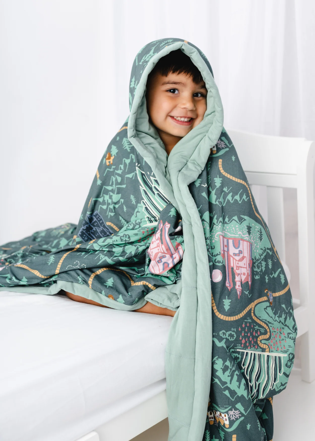 Emerald City Large Quilted Bamboo Blanket - Image 7