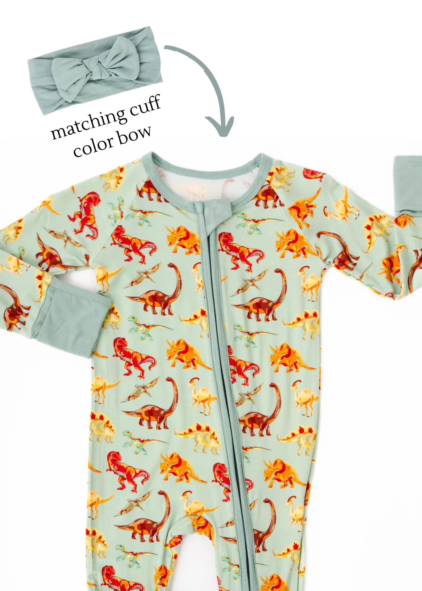 Teal Solid Color Hair Bow - Image 3