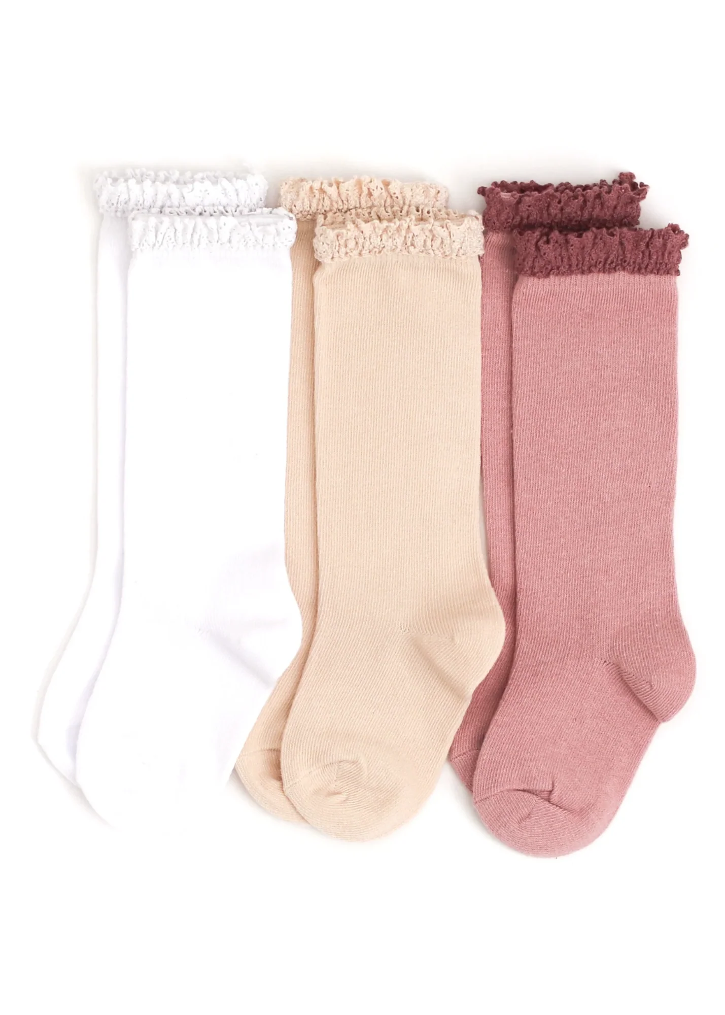 Girlhood Lace Knee High Socks - Set of 3 - Image 3