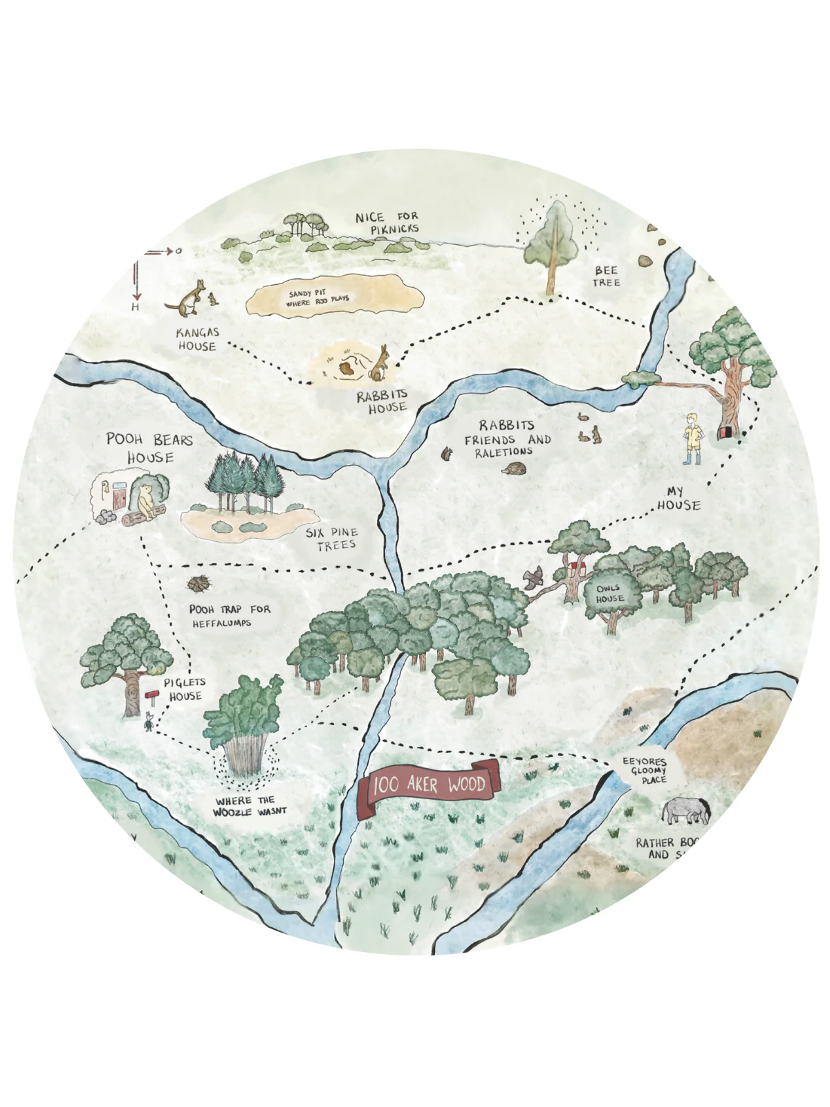 Hundred Acre Woods Bamboo Crib Sheet - Image 3