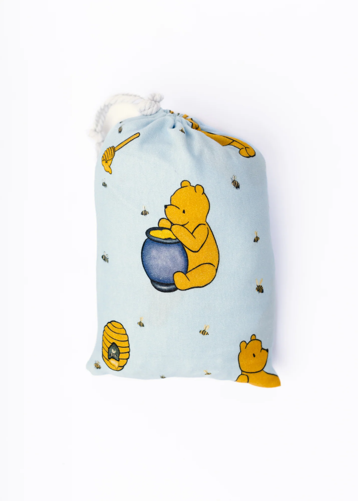 Hunny Pot Blue Bamboo Crib Sheet - Image 3