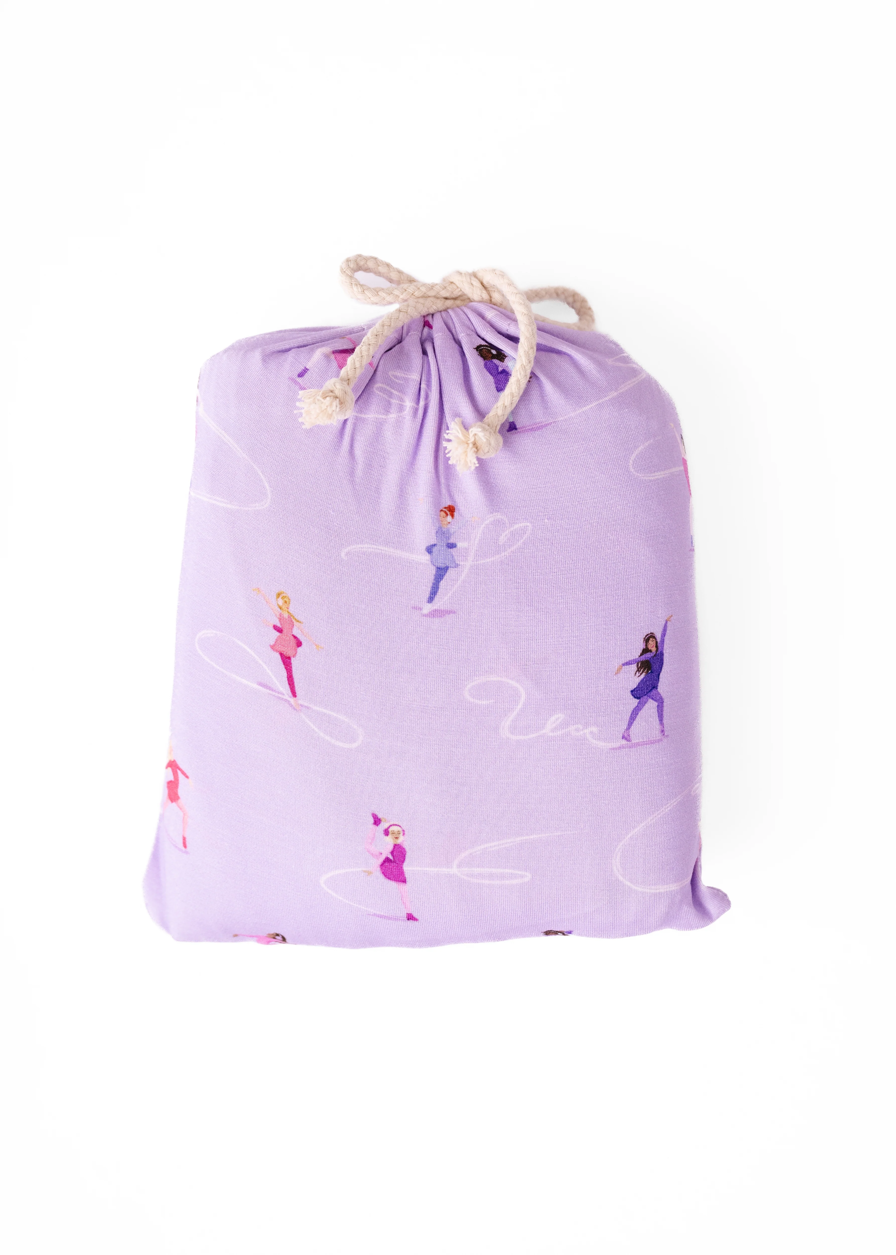 Ice Skating Bamboo Crib Sheet - Image 4