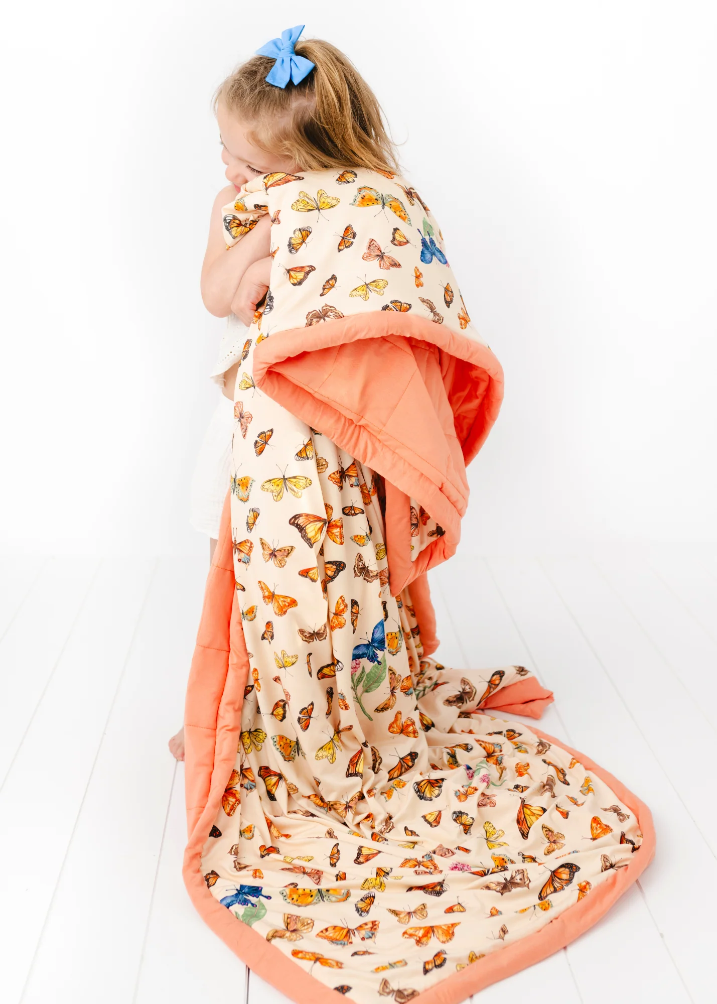 Kensington's Butterflies Large Quilted Bamboo Blanket - Image 3