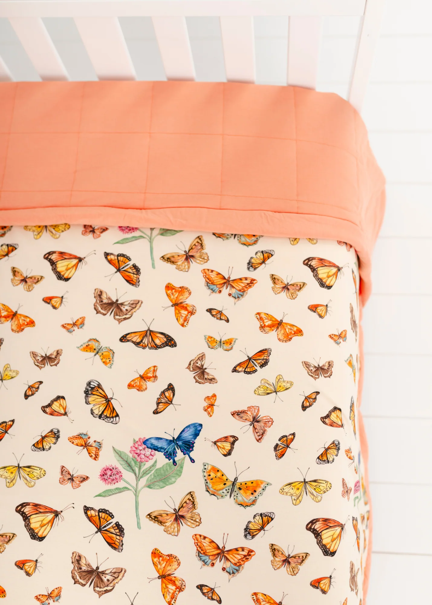 Kensington's Butterflies Large Quilted Bamboo Blanket - Image 5