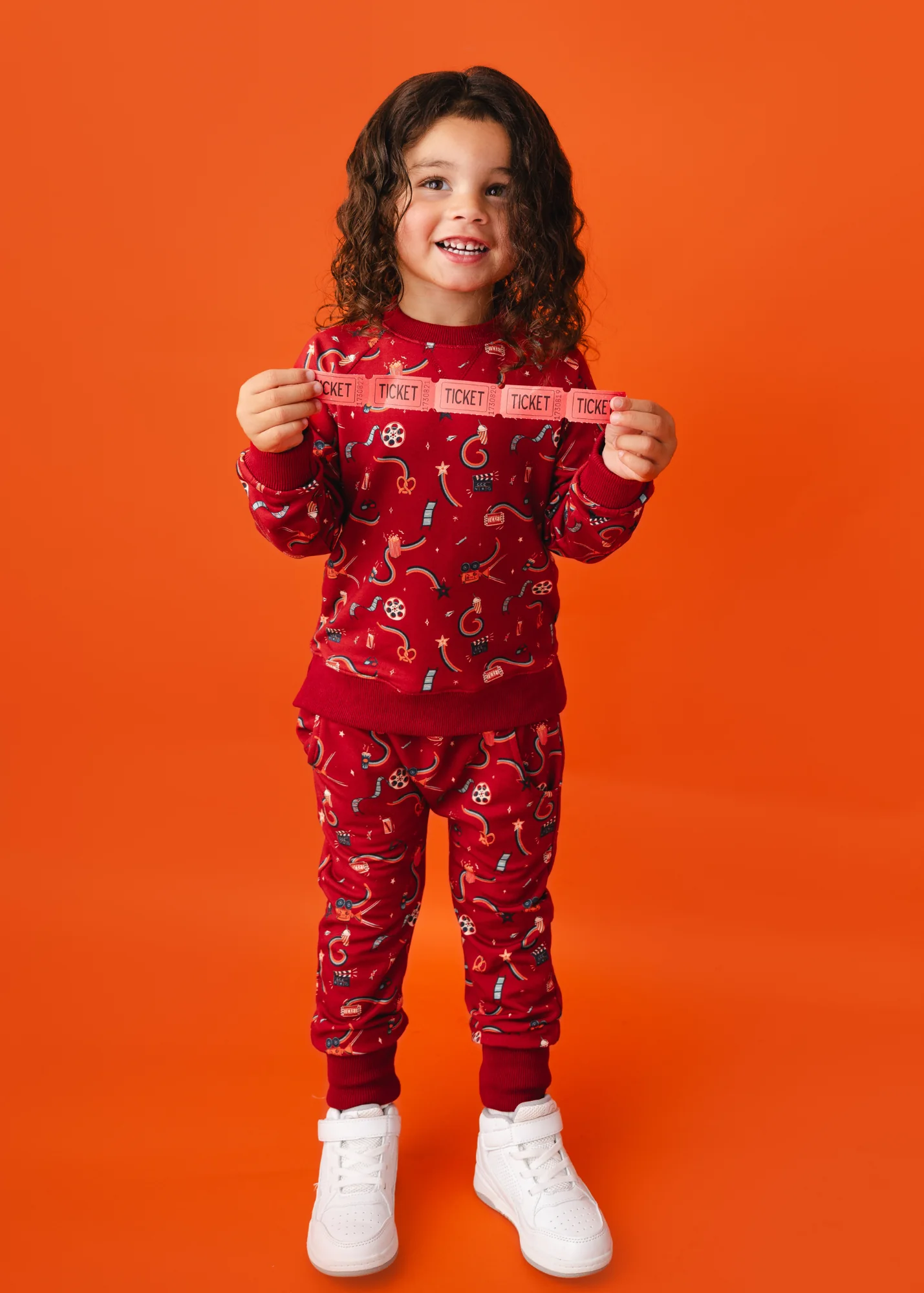 Movie Night Bamboo Kids Jogger Set - Image 5