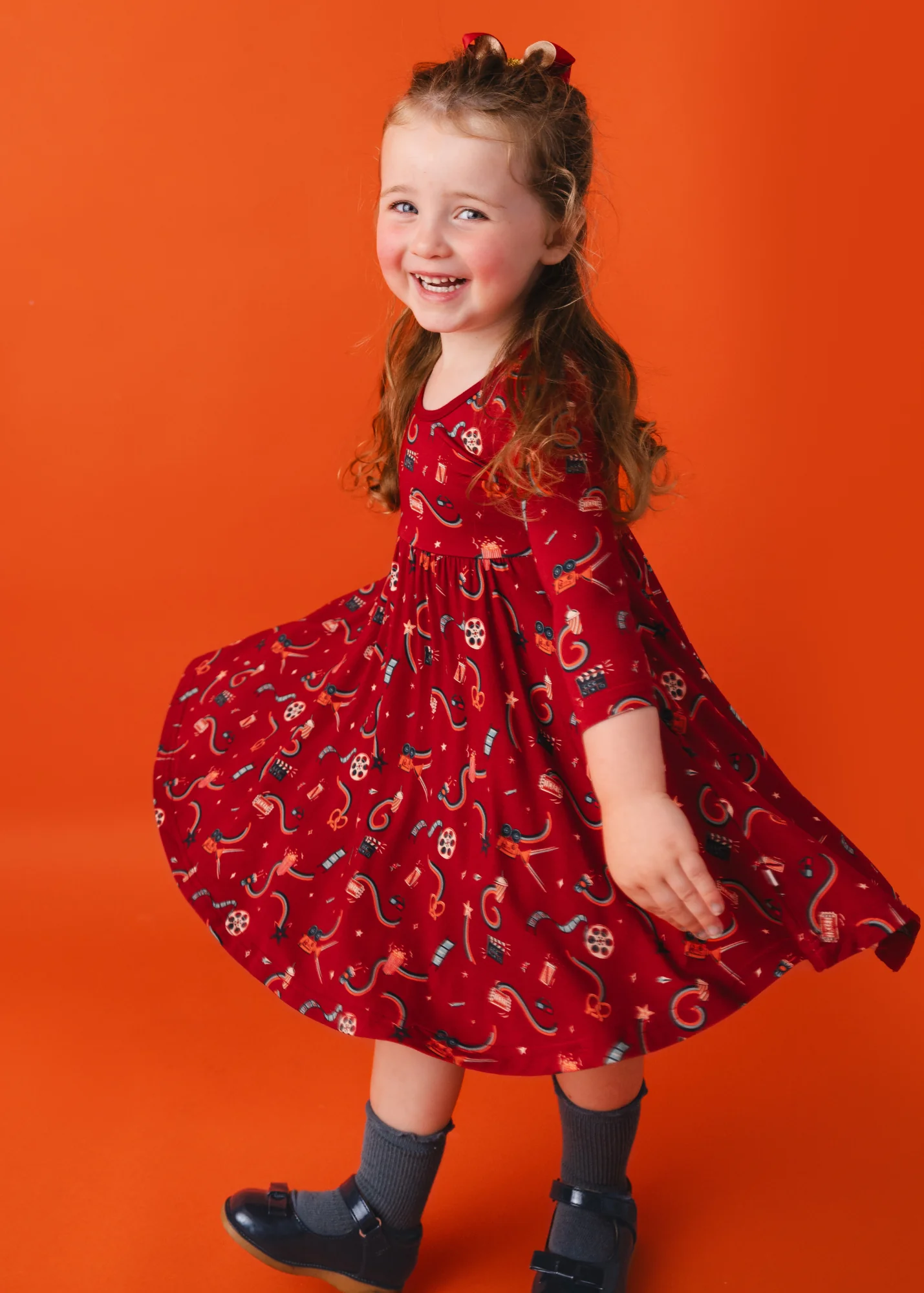 Movie Night Bamboo Twirl Dress - Image 3