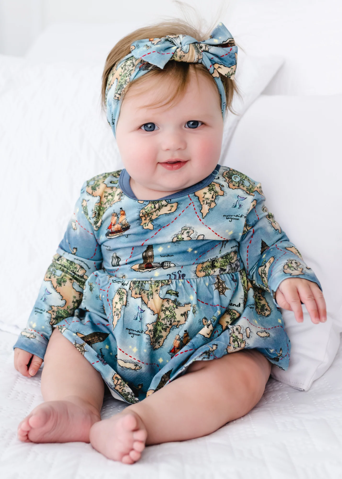 Neverland Map Baby Dress - Image 4
