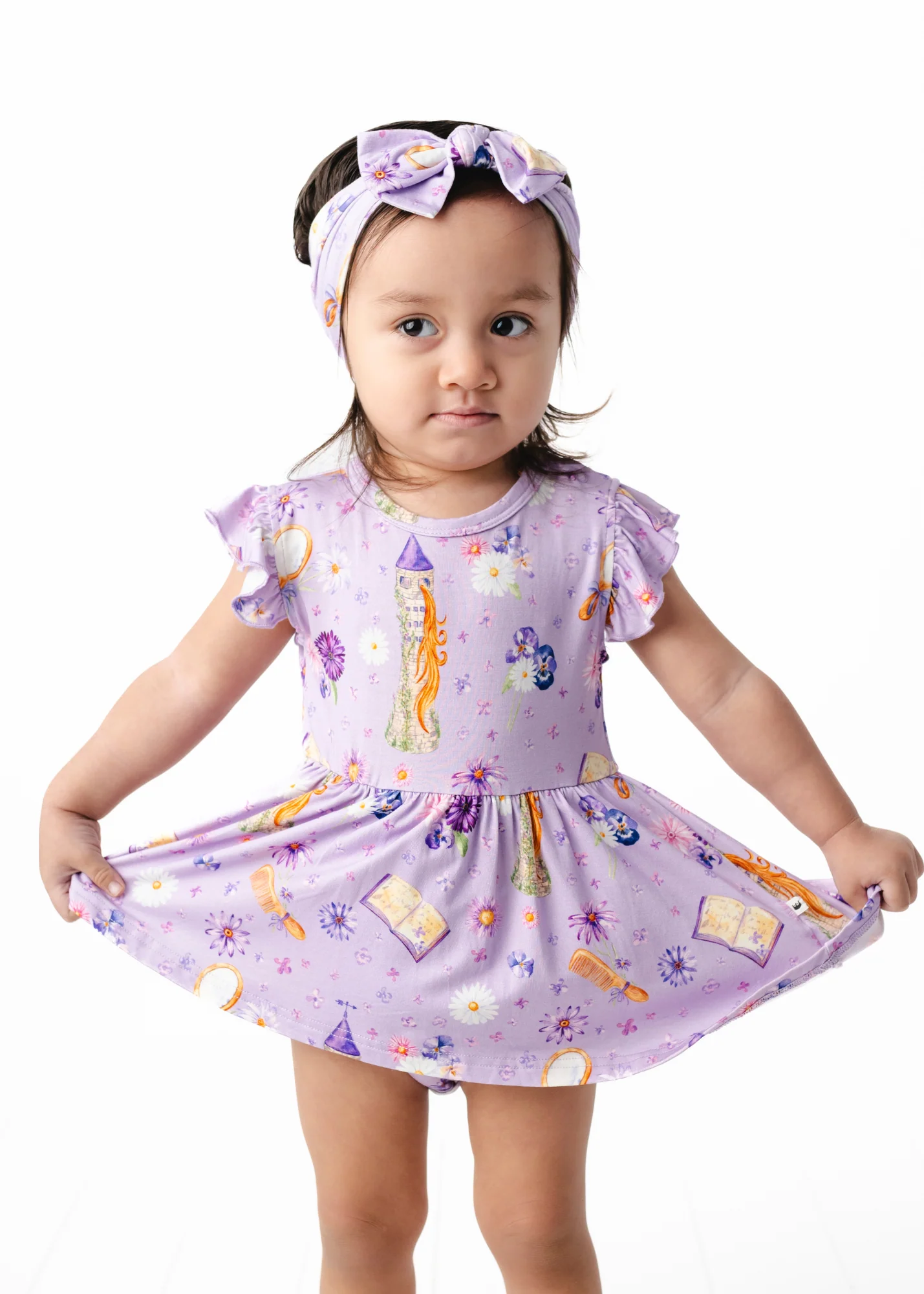 Rapunzel Baby Flutter Dress - Image 3