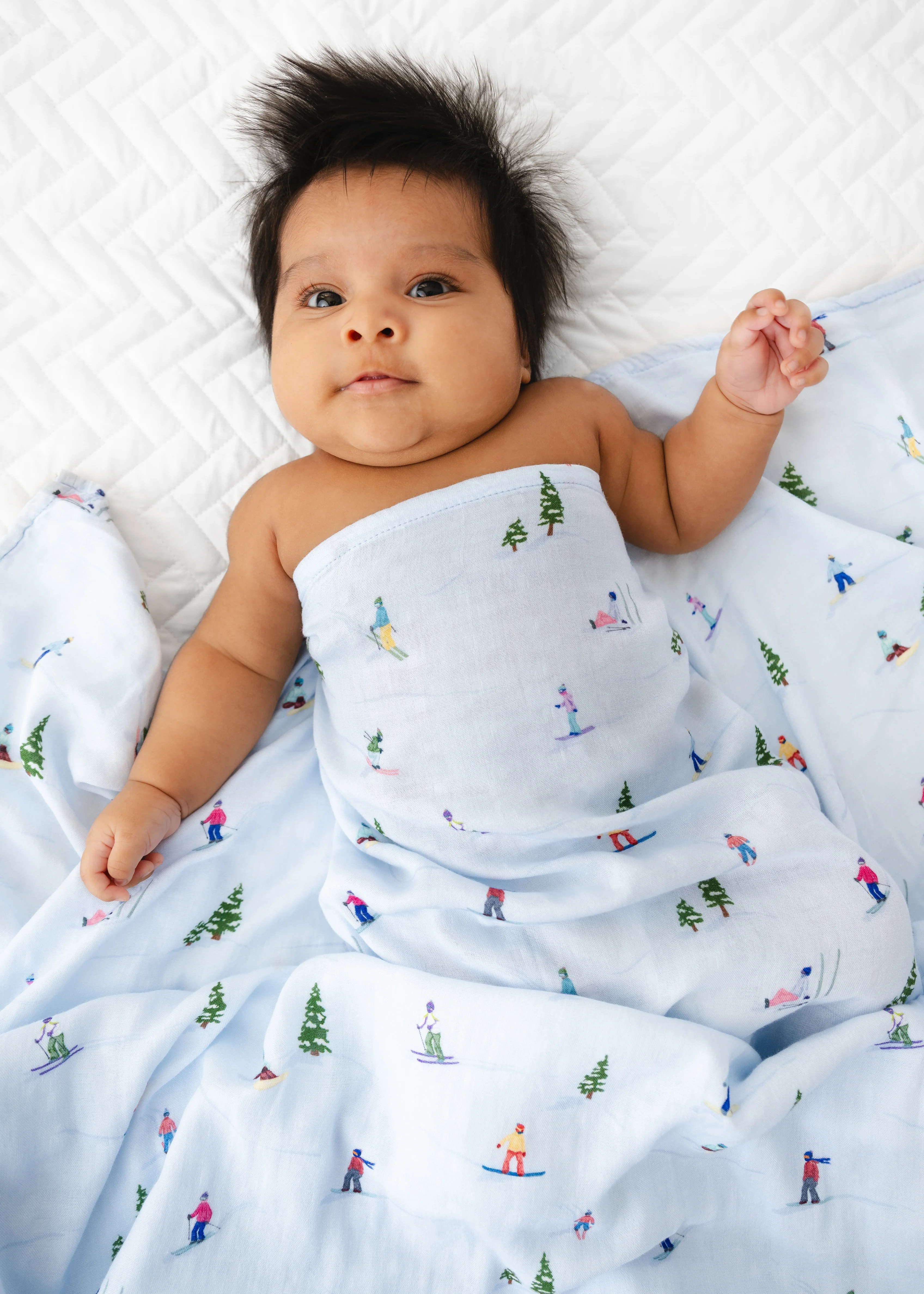 Skiing Swaddle Blanket - Image 3