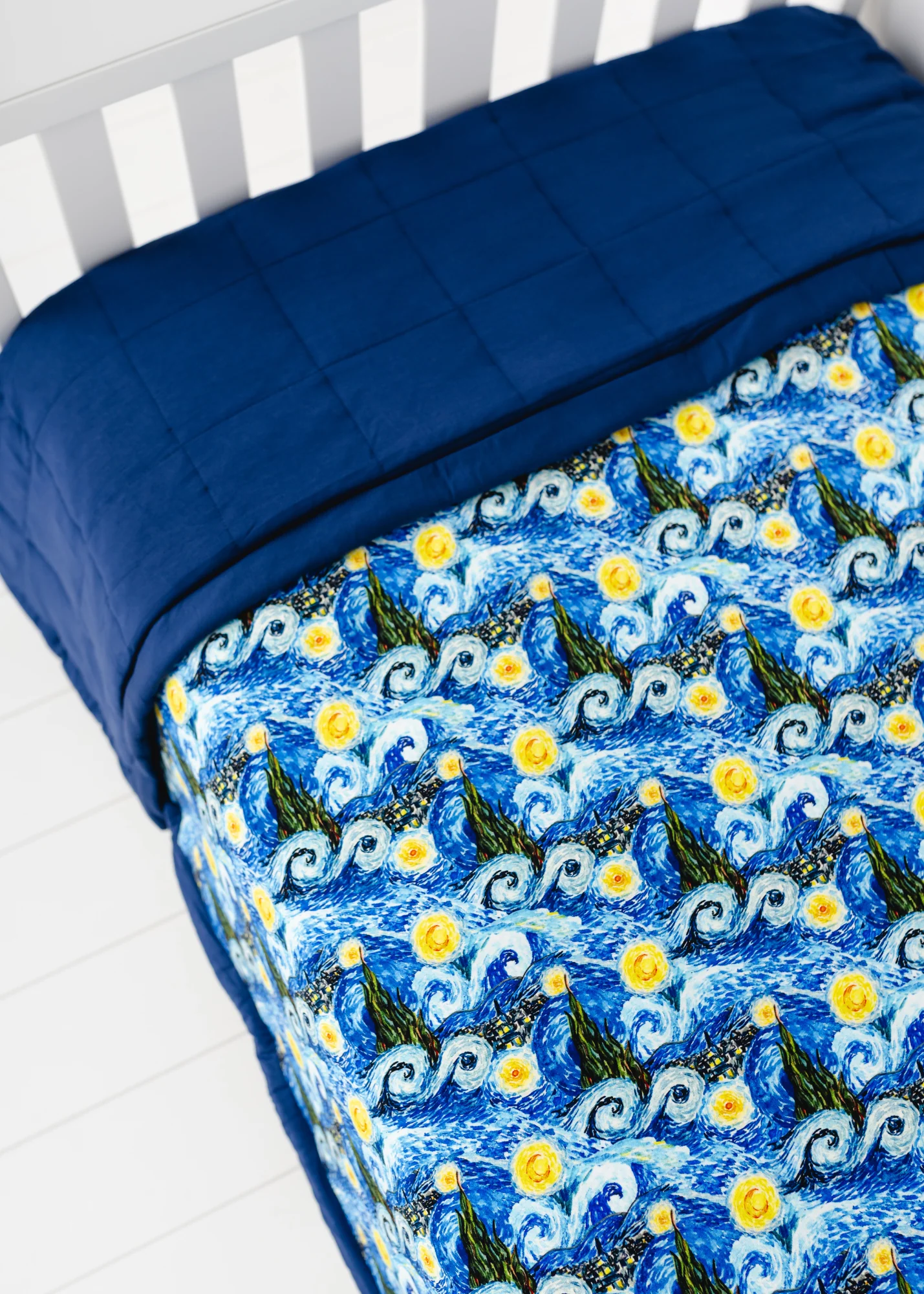 Starry Night Large Quilted Bamboo Blanket - Image 3