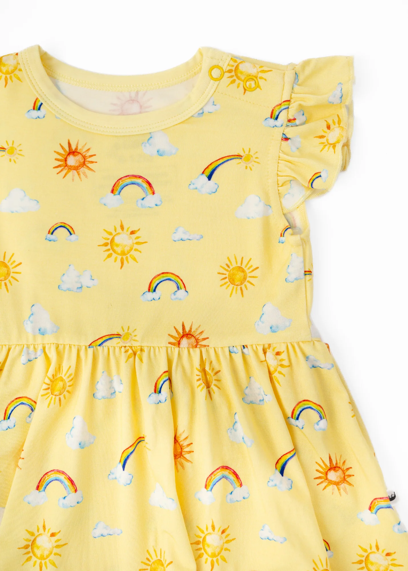 Sunshine & Rainbows Baby Flutter Dress - Image 4